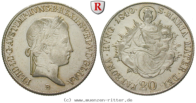 Klicken Sie auf das Bild um es auf Ihrem Rechner zu speichern oesterreich-kaiserreich-ferdinand-i-20-kreuzer/61157.jpg
