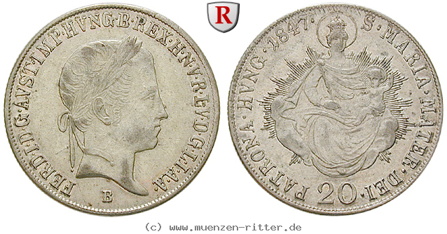 Klicken Sie auf das Bild um es auf Ihrem Rechner zu speichern oesterreich-kaiserreich-ferdinand-i-20-kreuzer/61162.jpg