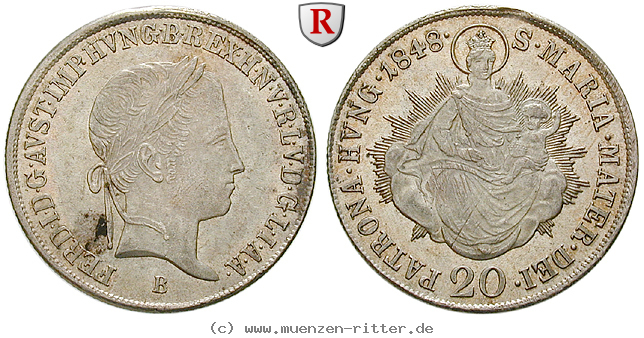 Klicken Sie auf das Bild um es auf Ihrem Rechner zu speichern oesterreich-kaiserreich-ferdinand-i-20-kreuzer/61164.jpg