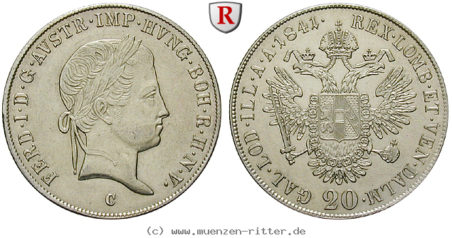 Klicken Sie auf das Bild um es auf Ihrem Rechner zu speichern oesterreich-kaiserreich-ferdinand-i-20-kreuzer/85664.jpg