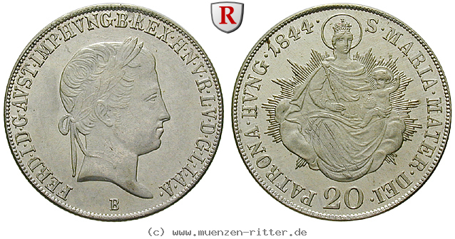 Klicken Sie auf das Bild um es auf Ihrem Rechner zu speichern oesterreich-kaiserreich-ferdinand-i-20-kreuzer/85724.jpg