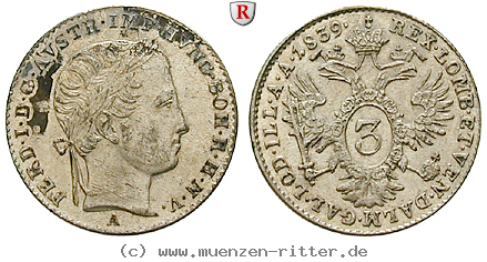 Klicken Sie auf das Bild um es auf Ihrem Rechner zu speichern oesterreich-kaiserreich-ferdinand-i-3-kreuzer/39992.jpg