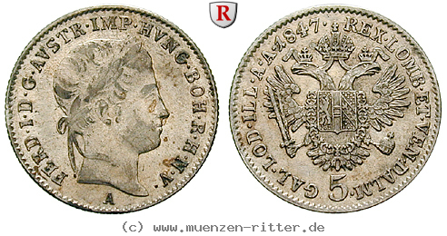 Klicken Sie auf das Bild um es auf Ihrem Rechner zu speichern oesterreich-kaiserreich-ferdinand-i-5-kreuzer/39958.jpg