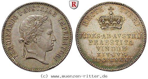 Klicken Sie auf das Bild um es auf Ihrem Rechner zu speichern oesterreich-kaiserreich-ferdinand-i-jeton/62462.jpg
