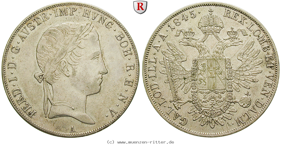 Klicken Sie auf das Bild um es auf Ihrem Rechner zu speichern oesterreich-kaiserreich-ferdinand-i-konventionstaler/54210.jpg
