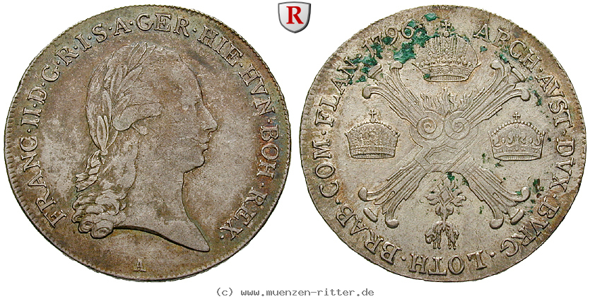 Klicken Sie auf das Bild um es auf Ihrem Rechner zu speichern oesterreich-kaiserreich-franz-ii--i--1-2-kronentaler/36173.jpg