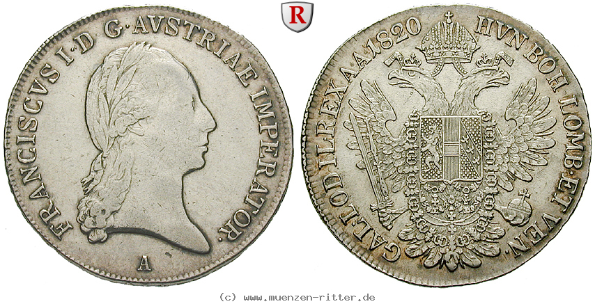Klicken Sie auf das Bild um es auf Ihrem Rechner zu speichern oesterreich-kaiserreich-franz-ii--i--1-2-taler/73652.jpg