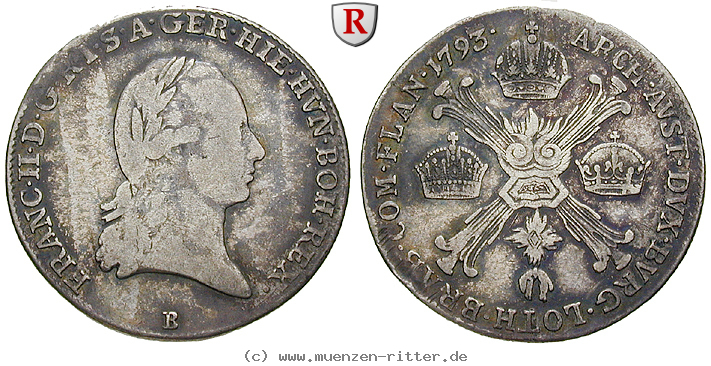 Klicken Sie auf das Bild um es auf Ihrem Rechner zu speichern oesterreich-kaiserreich-franz-ii--i--1-4-kronentaler/61092.jpg
