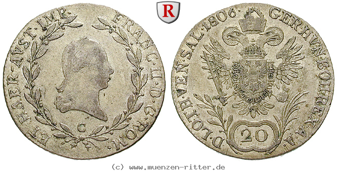 Klicken Sie auf das Bild um es auf Ihrem Rechner zu speichern oesterreich-kaiserreich-franz-ii--i--20-kreuzer/61090.jpg