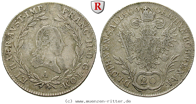 Klicken Sie auf das Bild um es auf Ihrem Rechner zu speichern oesterreich-kaiserreich-franz-ii--i--20-kreuzer/61613.jpg