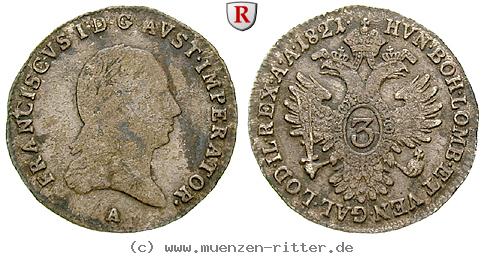 Klicken Sie auf das Bild um es auf Ihrem Rechner zu speichern oesterreich-kaiserreich-franz-ii--i--3-kreuzer/61094.jpg