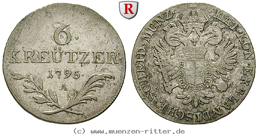 Klicken Sie auf das Bild um es auf Ihrem Rechner zu speichern oesterreich-kaiserreich-franz-ii--i--6-kreuzer/34365.jpg