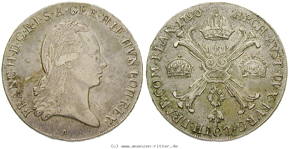 Klicken Sie auf das Bild um es auf Ihrem Rechner zu speichern oesterreich-kaiserreich-franz-ii--i--kronentaler/16799.jpg
