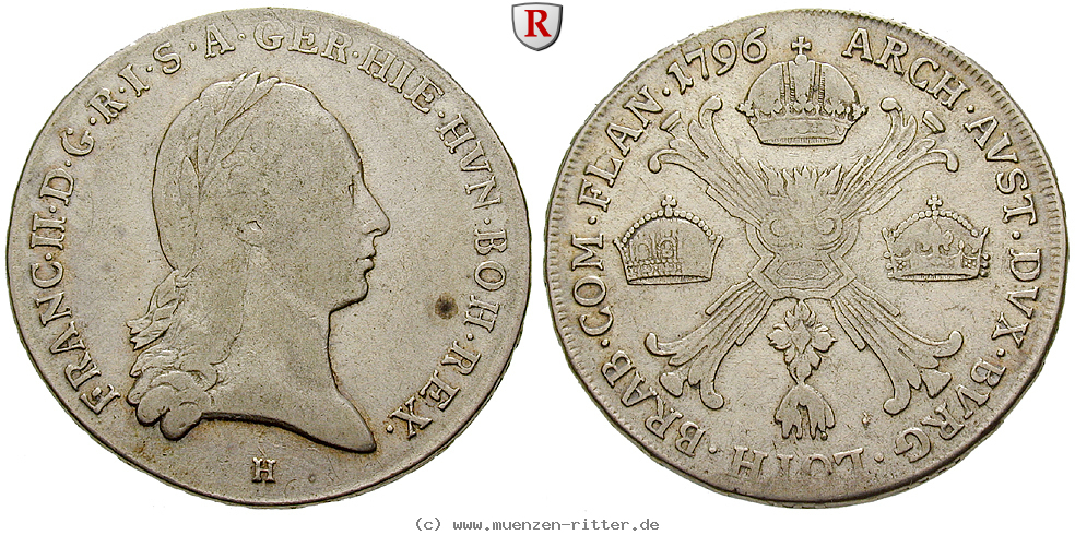 Klicken Sie auf das Bild um es auf Ihrem Rechner zu speichern oesterreich-kaiserreich-franz-ii--i--kronentaler/40149.jpg