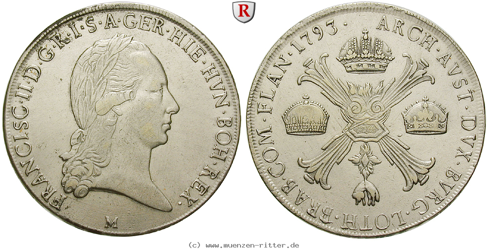 Klicken Sie auf das Bild um es auf Ihrem Rechner zu speichern oesterreich-kaiserreich-franz-ii--i--kronentaler/53506.jpg