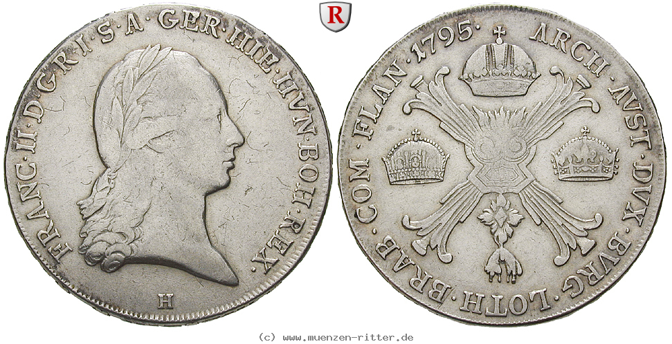 Klicken Sie auf das Bild um es auf Ihrem Rechner zu speichern oesterreich-kaiserreich-franz-ii--i--kronentaler/54650.jpg