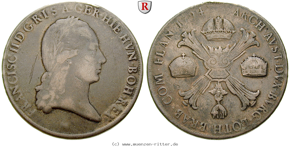 Klicken Sie auf das Bild um es auf Ihrem Rechner zu speichern oesterreich-kaiserreich-franz-ii--i--kronentaler/57511.jpg