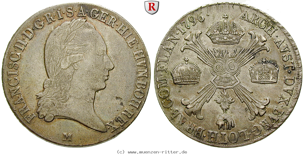 Klicken Sie auf das Bild um es auf Ihrem Rechner zu speichern oesterreich-kaiserreich-franz-ii--i--kronentaler/58955.jpg
