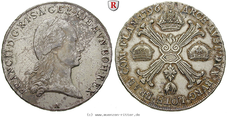 Klicken Sie auf das Bild um es auf Ihrem Rechner zu speichern oesterreich-kaiserreich-franz-ii--i--kronentaler/84091.jpg