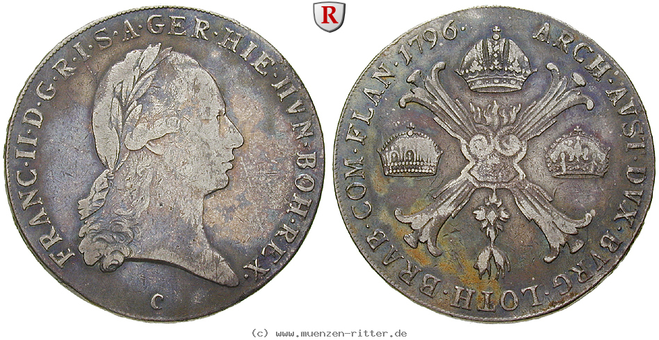 Klicken Sie auf das Bild um es auf Ihrem Rechner zu speichern oesterreich-kaiserreich-franz-ii--i--kronentaler/84097.jpg
