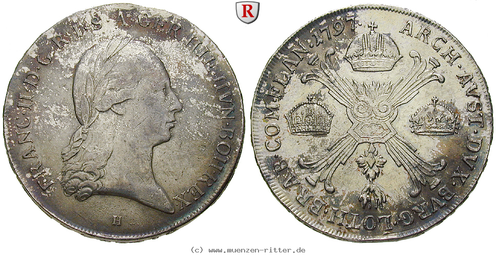Klicken Sie auf das Bild um es auf Ihrem Rechner zu speichern oesterreich-kaiserreich-franz-ii--i--kronentaler/84103.jpg