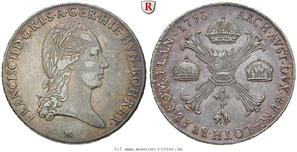 Klicken Sie auf das Bild um es auf Ihrem Rechner zu speichern oesterreich-kaiserreich-franz-ii--i--kronentaler/84104.jpg