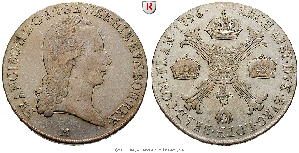 Klicken Sie auf das Bild um es auf Ihrem Rechner zu speichern oesterreich-kaiserreich-franz-ii--i--kronentaler/90029.jpg