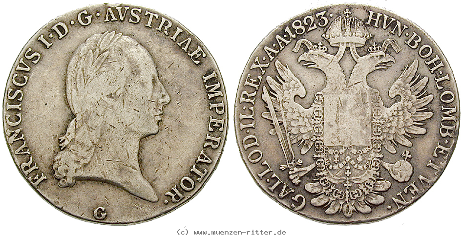 Klicken Sie auf das Bild um es auf Ihrem Rechner zu speichern oesterreich-kaiserreich-franz-ii--i--taler/33684.jpg