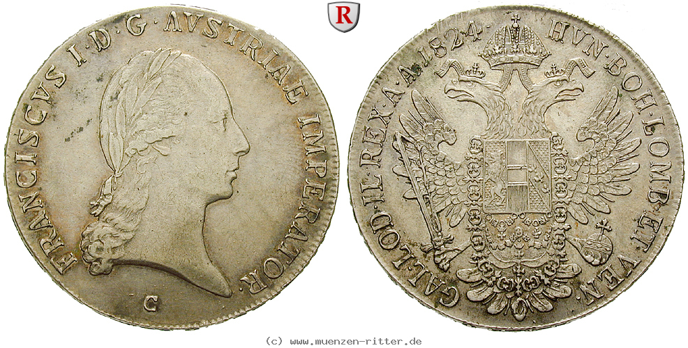 Klicken Sie auf das Bild um es auf Ihrem Rechner zu speichern oesterreich-kaiserreich-franz-ii--i--taler/54208.jpg