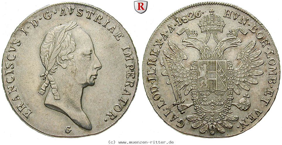 Klicken Sie auf das Bild um es auf Ihrem Rechner zu speichern oesterreich-kaiserreich-franz-ii--i--taler/66440.jpg