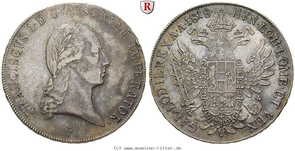 Klicken Sie auf das Bild um es auf Ihrem Rechner zu speichern oesterreich-kaiserreich-franz-ii--i--taler/84106.jpg