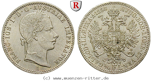 Klicken Sie auf das Bild um es auf Ihrem Rechner zu speichern oesterreich-kaiserreich-franz-joseph-i-1-4-gulden/46300.jpg