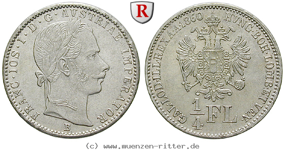 Klicken Sie auf das Bild um es auf Ihrem Rechner zu speichern oesterreich-kaiserreich-franz-joseph-i-1-4-gulden/85729.jpg