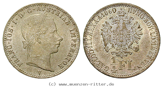 Klicken Sie auf das Bild um es auf Ihrem Rechner zu speichern oesterreich-kaiserreich-franz-joseph-i-1-4-gulden/eadt2921.jpg