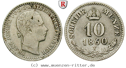Klicken Sie auf das Bild um es auf Ihrem Rechner zu speichern oesterreich-kaiserreich-franz-joseph-i-10-kreuzer/39990.jpg
