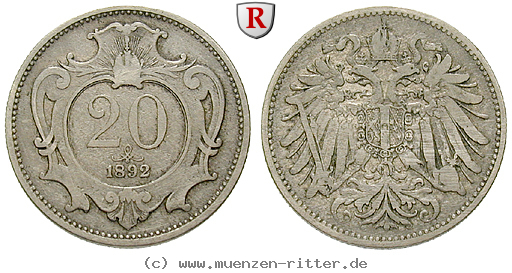 Klicken Sie auf das Bild um es auf Ihrem Rechner zu speichern oesterreich-kaiserreich-franz-joseph-i-20-heller/34395.jpg