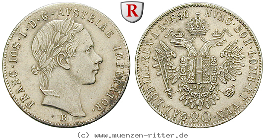 Klicken Sie auf das Bild um es auf Ihrem Rechner zu speichern oesterreich-kaiserreich-franz-joseph-i-20-kreuzer/39285.jpg