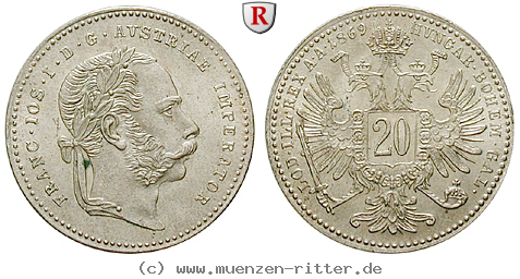 Klicken Sie auf das Bild um es auf Ihrem Rechner zu speichern oesterreich-kaiserreich-franz-joseph-i-20-kreuzer/46301.jpg