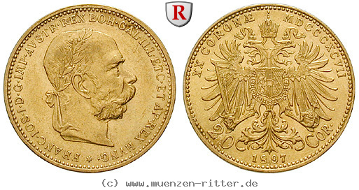 Klicken Sie auf das Bild um es auf Ihrem Rechner zu speichern oesterreich-kaiserreich-franz-joseph-i-20-kronen/88750.jpg
