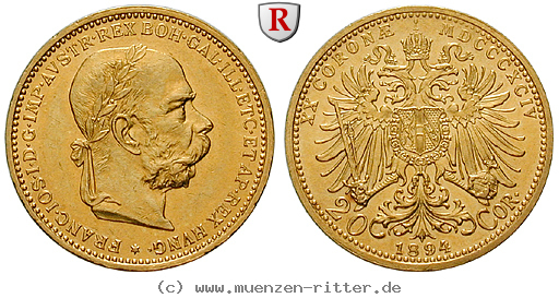 Klicken Sie auf das Bild um es auf Ihrem Rechner zu speichern oesterreich-kaiserreich-franz-joseph-i-20-kronen/95867.jpg