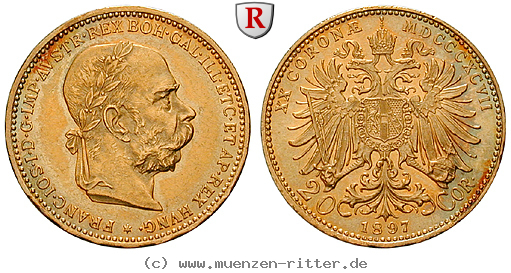 Klicken Sie auf das Bild um es auf Ihrem Rechner zu speichern oesterreich-kaiserreich-franz-joseph-i-20-kronen/98731.jpg