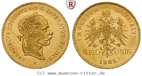 Klicken Sie auf das Bild um es auf Ihrem Rechner zu speichern oesterreich-kaiserreich-franz-joseph-i-4-gulden/37759.jpg