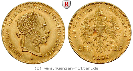 Klicken Sie auf das Bild um es auf Ihrem Rechner zu speichern oesterreich-kaiserreich-franz-joseph-i-4-gulden/95864.jpg