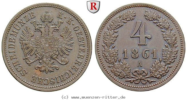 Klicken Sie auf das Bild um es auf Ihrem Rechner zu speichern oesterreich-kaiserreich-franz-joseph-i-4-kreuzer/89169.jpg
