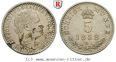 Klicken Sie auf das Bild um es auf Ihrem Rechner zu speichern oesterreich-kaiserreich-franz-joseph-i-5-kreuzer/39991.jpg