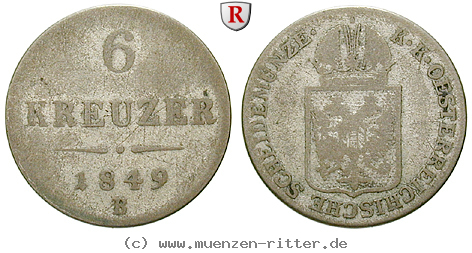 Klicken Sie auf das Bild um es auf Ihrem Rechner zu speichern oesterreich-kaiserreich-franz-joseph-i-6-kreuzer/42533.jpg