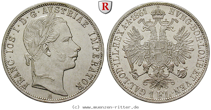 Klicken Sie auf das Bild um es auf Ihrem Rechner zu speichern oesterreich-kaiserreich-franz-joseph-i-gulden/85686.jpg