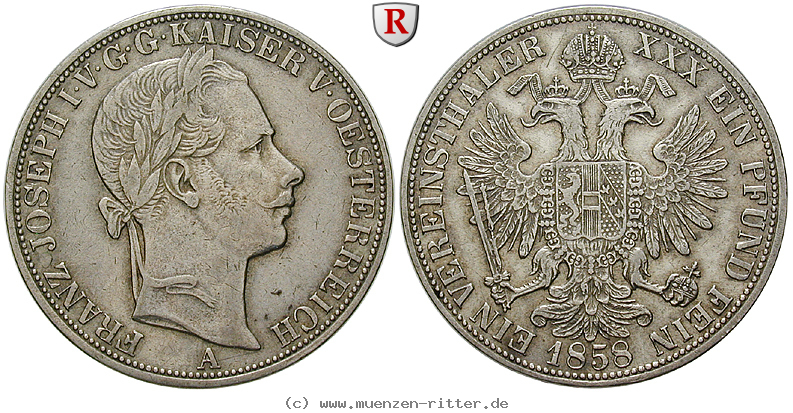 Klicken Sie auf das Bild um es auf Ihrem Rechner zu speichern oesterreich-kaiserreich-franz-joseph-i-vereinstaler/84041.jpg