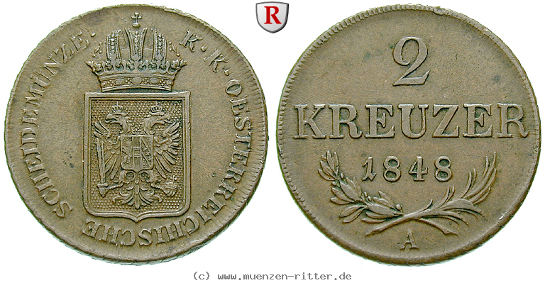 Klicken Sie auf das Bild um es auf Ihrem Rechner zu speichern oesterreich-kaiserreich-revolutionsjahre-2-kreuzer/eadt2912.jpg