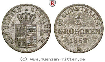 Klicken Sie auf das Bild um es auf Ihrem Rechner zu speichern oldenburg-nicolaus-friedrich-peter-1-2-groschen/86108.jpg